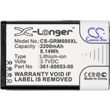Cameron Sino Replacement Battery for Garmin Alpha 300i 200i Alpha 200 300 100, for Battery PN:361-00053-00, 010-11599-00, 010-11654-03, 361-00053-04