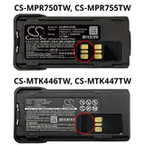 Cameron Sino Battery for Motorola APX-2000 APX-3000 APX2000 APX3000 APX4000 Two-Way Radio Battery for NNTN8128A